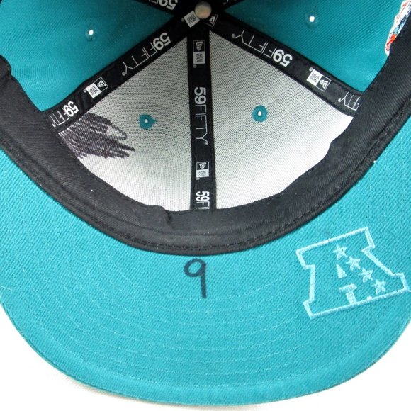 New Era Miami Dolphins NFL Embroidered Green Ball Cap Hat, Size 7-1/4 - Picture 5 of 6